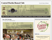 Tablet Screenshot of centralfloridabonsaiclub.com